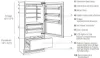 Bertazzoni REF905BBLXTT 90cm Premium Fridge Freezer Left Hand Hinged in Stainless Steel