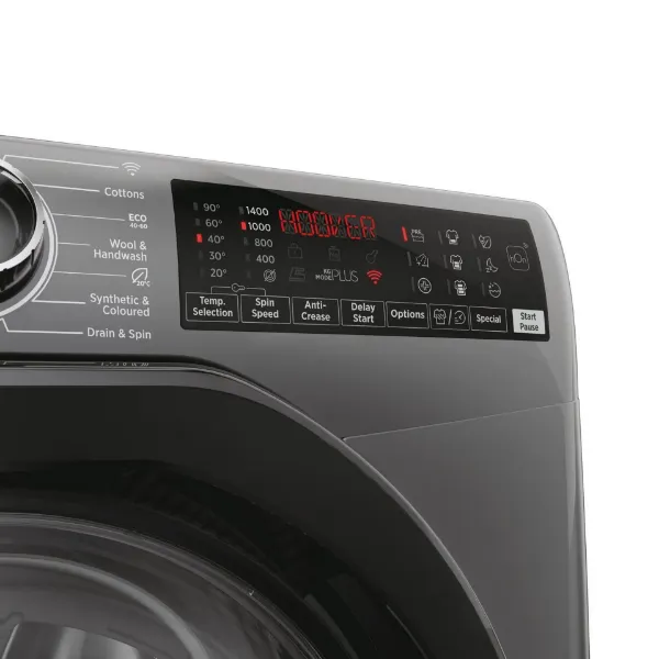 Hoover H3WPS496TAMBR68 9kg 1400 Spin Washing Machine - Graphite
