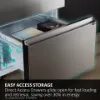 Haier HTW5618EWMG 60/40 Fridge Freezer - Silver