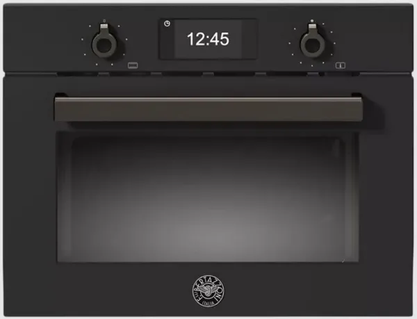 Bertazzoni FPRO4077MTN3 Professional Series 45cm Combi Microwave Oven in Carbon