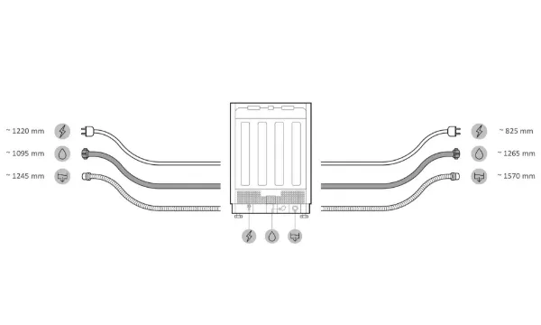 Haier XS 4A4M4BB-80 Built In Dishwasher - 14 Place Settings