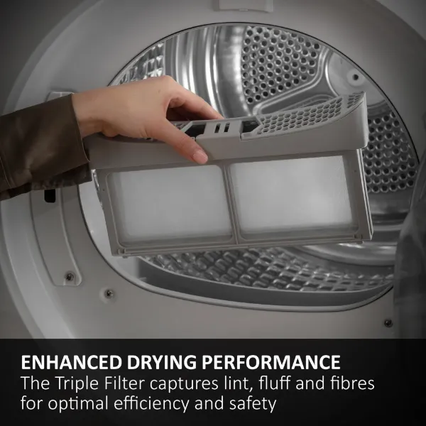 Haier HD90-D357U1G-UK 9kg Heat Pump Tumble Dryer - Graphite