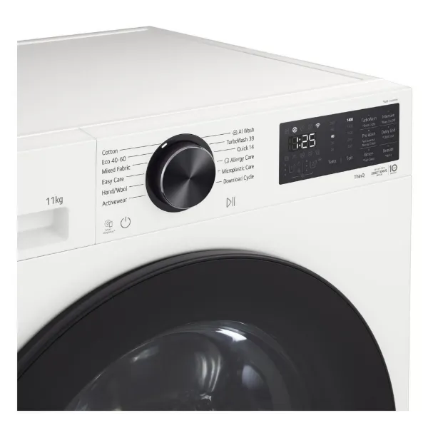 LG F4X5011TWB 11kg 1400 Spin Washing Machine - White