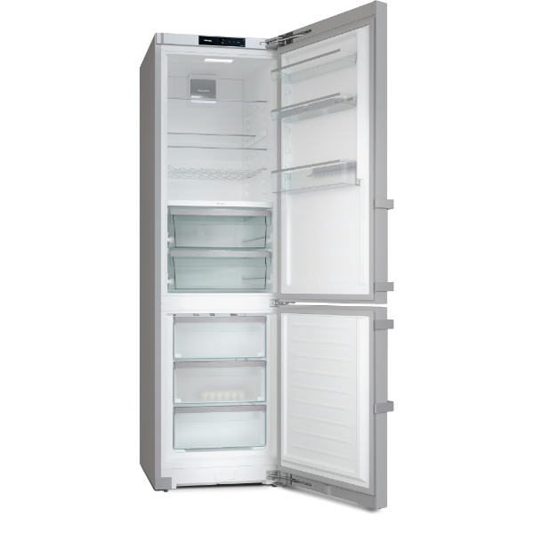 Miele KFN4797CD_CLST Freestanding Frost Free Fridge Freezer in Clean Steel