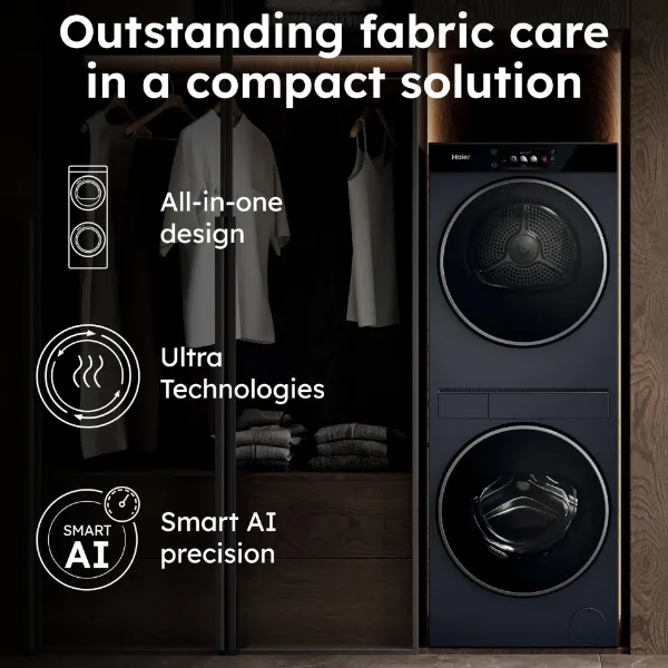 Haier CLC108-GNU1-UK Laundry Centre 10kg/8kg 1400 Spin - Graphite