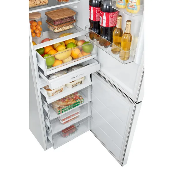 Midea MDRB379FGD01 54.7cm 60/40 Total No Frost Fridge Freezer - White