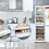 Midea MDRB379FGD01 54.7cm 60/40 Total No Frost Fridge Freezer - White