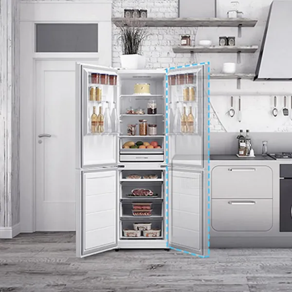 Midea MDRB379FGD01 54.7cm 60/40 Total No Frost Fridge Freezer - White