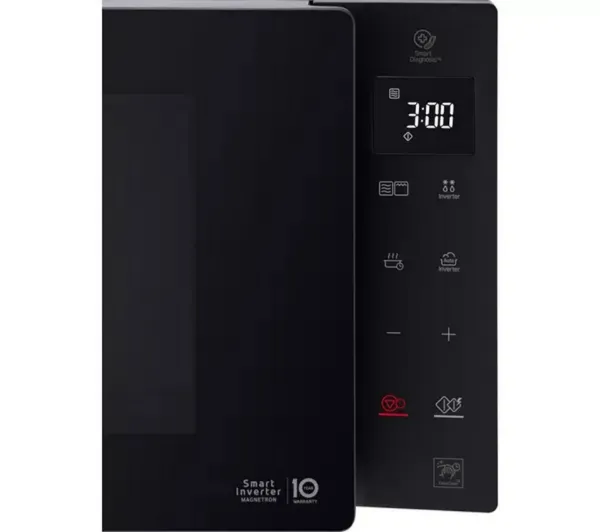 LG MH6535GIS Microwave Oven with Grill and Touch Control Panel - Black