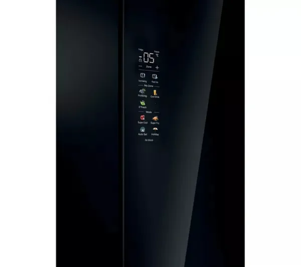 Haier HFR79F19DFGB  No Frost Multi-Door Fridge Freezer - Glass Inox Look