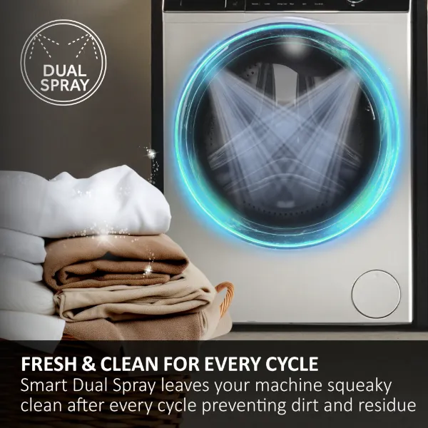 Haier HW90-BP14357TUUK 9kg, 1400 Spin Washing Machine - White