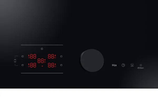 Samsung NZ85C6058FK/U1 Slim Fit 80cm 5 Burner Induction Hob with Flex Zone Plus - Black
