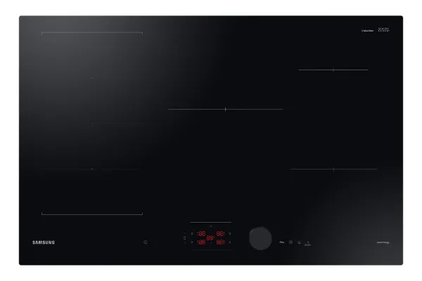 Samsung NZ85C6058FK/U1 Slim Fit 80cm 5 Burner Induction Hob with Flex Zone Plus - Black