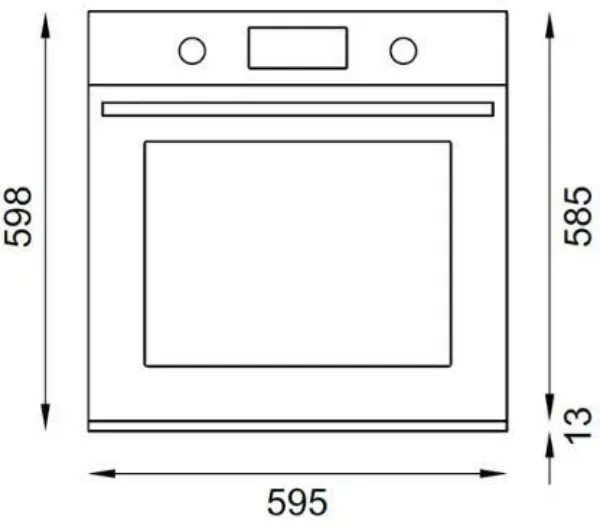 Bertazzoni FMOD6117PTX3 Modern Series TFT 60cm Built-In Pyrolytic Oven in Stainless Steel