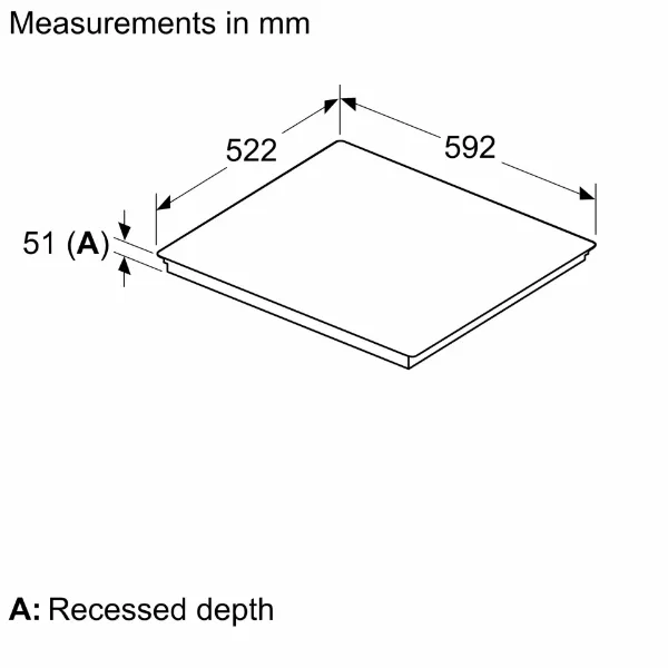 Bosch PIE61ABB5E Series 4 60cm Induction Hob in Matt Black