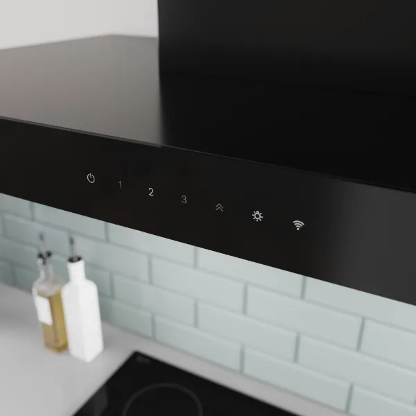 Bosch DWB67DN60B Series 6 60 cm Wall-mounted Cooker Hood in Matt Black  