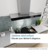 Bosch DWB95CC30B Series 4 90 cm Wall-mounted Cooker Hood in Stainless Steel Look