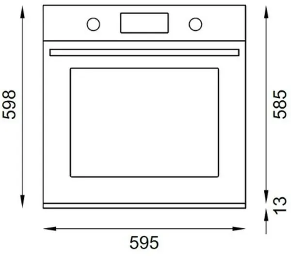 Bertazzoni FHER6117CTAG3 Heritage Series TFT 60cm Built-In Oven with Pyrolytic and Steam in Ivory/Gold