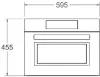 Bertazzoni FHER4077MTAX3 Heritage Series TFT 45cm Built-In Combi Microwave in Ivory/Chrome