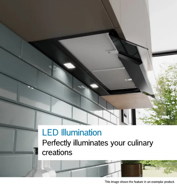 Bosch DBB67DP60B Integrated Design Hood in Matt black 
