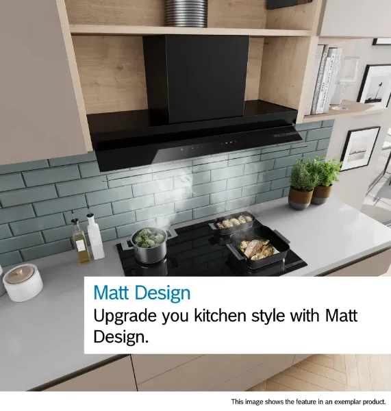 Bosch DBB85CC60B Integrated Design Hood in Matt Black 