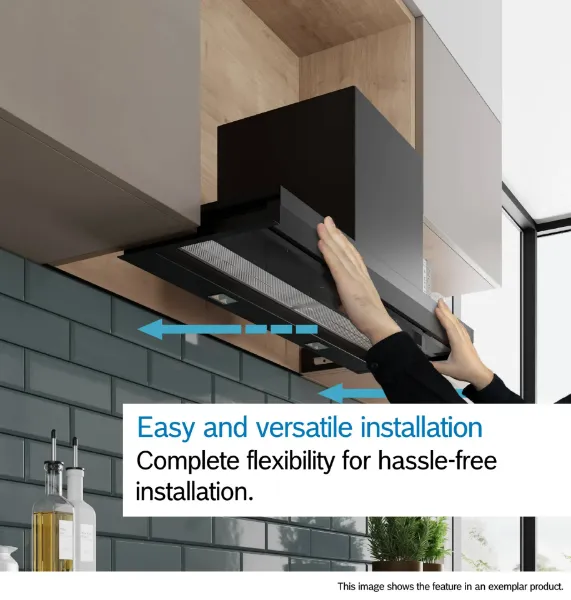 Bosch DBB65CC60B Integrated Design Hood in Matt Black 