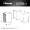 Hisense HDCEC5C10B 50cm Double Oven Electric Cooker with Ceramic Hob - Black