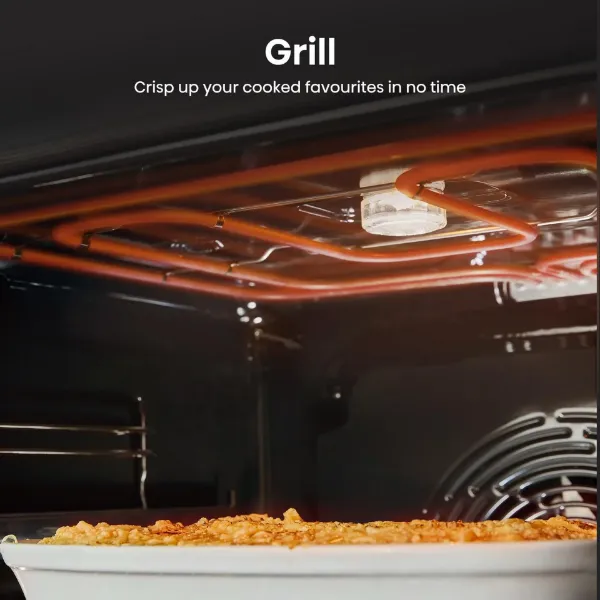 Hisense HDCEC5C10B 50cm Double Oven Electric Cooker with Ceramic Hob - Black