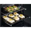 AEG CIB6743ACB 6000 SteamBake 60cm Freestanding Electric Induction Cooker Black_Open Main Oven View
