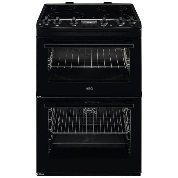 AEG CCX6540ACB 5000 SurroundCook 60cm Freestanding Electric Ceramic Cooker Black_Front View