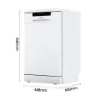 Hisense HS523E15WUK Slimline Dishwasher - White - 10 Place Settings