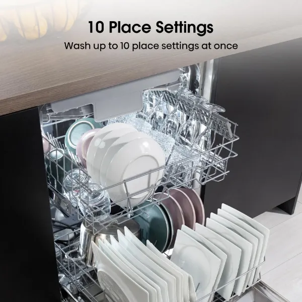 Hisense HS523E15BUK Slimline Dishwasher - Black - 10 Place Settings