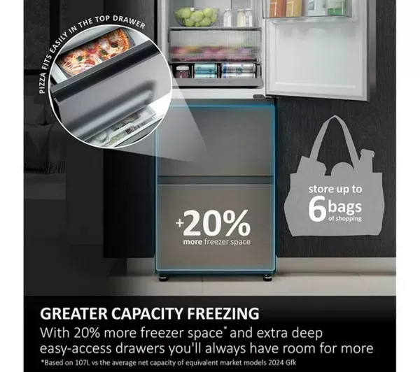Haier HTR3518ENMWK 60/40 Total Frost Free Fridge Freezer - White