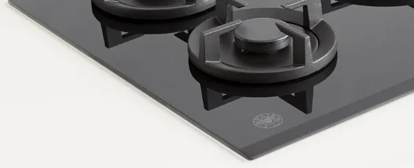 Bertazzoni P604PROGNE Professional Series 60cm 4 Burner Gas Hob in Black Glass