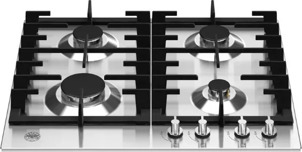 Bertazzoni P604MODX Modern Series 60cm 4 Burner Gas Hob in Stainless Steel
