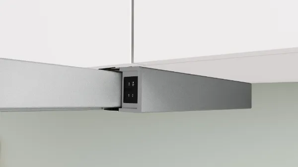 Bosch DFM063W57B Telescopic Cooker Hood in Silver Metallic