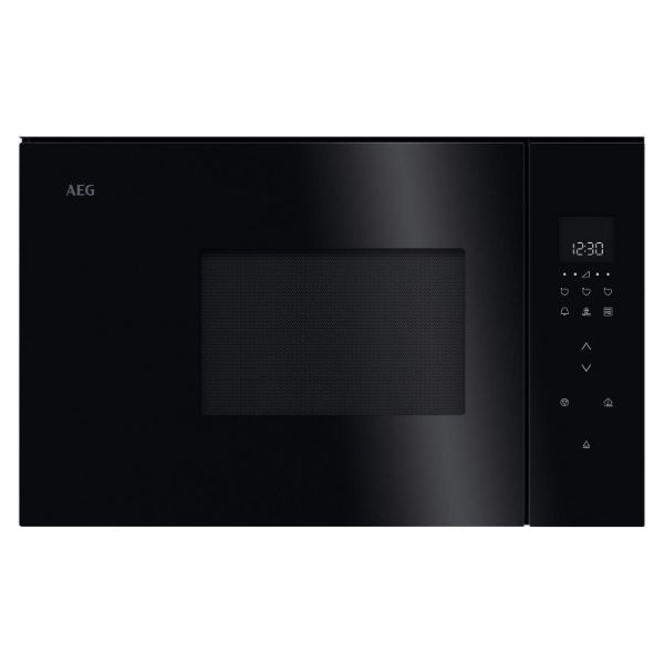 AEG OB6GM171SB 6000 Integrated Microwave Grill 17L Gloss Black_Front View