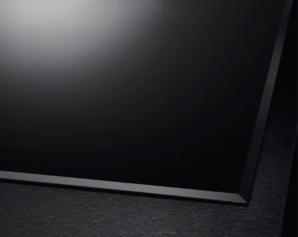 AEG HK624010FB 3000 Radiant Ceramic Hob Black_Black Glass Surface Detail