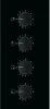 AEG HK614000CB 3000 Ceramic Hob Black_Rotary Control Detail
