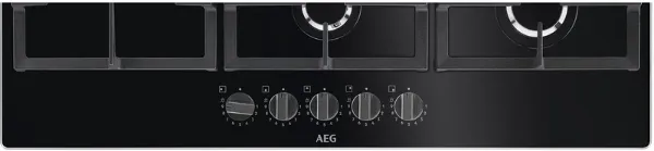 AEG HKB95820NB 8000 FlameLight 88cm Gas On Glass Hob Black_Control Panel Detail