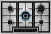 AEG HGB75420YM 6000 Slim Line Gas Hob Stainless Steel_Front View