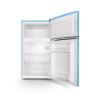 Montpellier MAB2035EPB 48cm Undercounter Mini Retro Fridge Freezer Pastel Blue