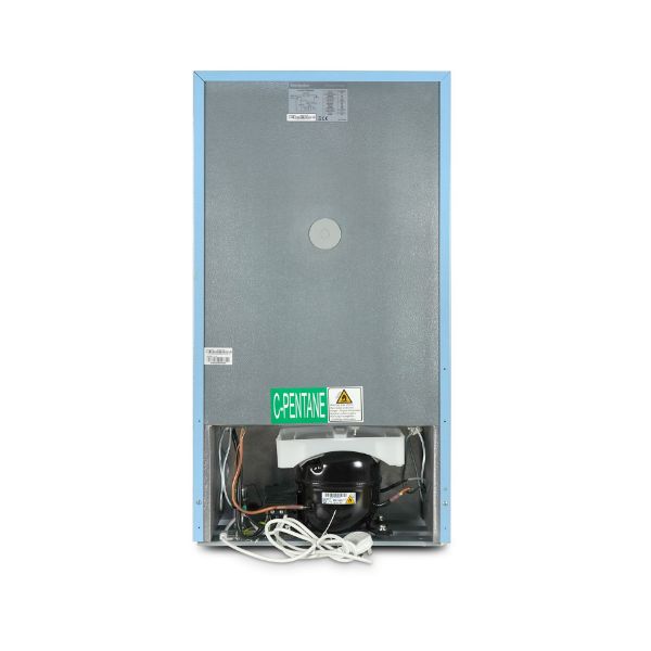 Montpellier MAB2035EPB 48cm Undercounter Mini Retro Fridge Freezer Pastel Blue