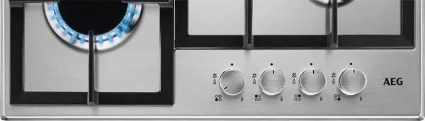 AEG HGB64200SM 3000 Slim Line Gas Hob Stainless Steel_Control Knob Detail