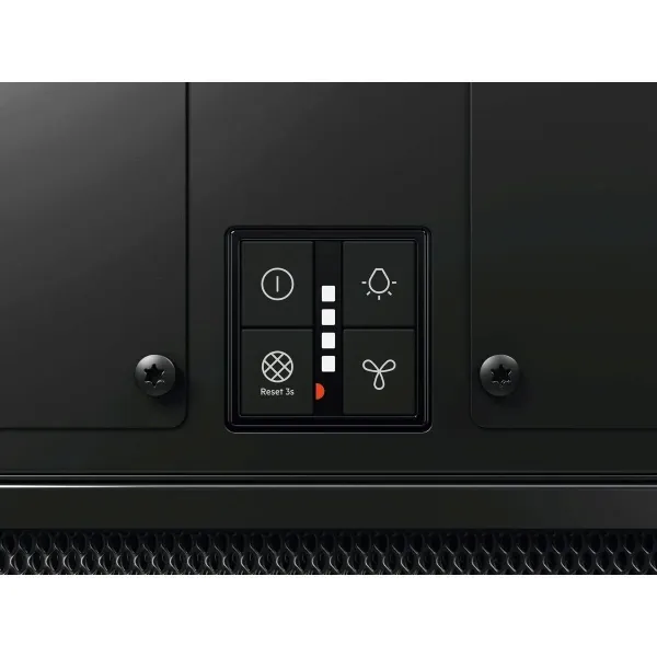 AEG NDC7791SB 7000 SilenceTech Ceiling Cooker Hood Matt Black_Control Panel Detail