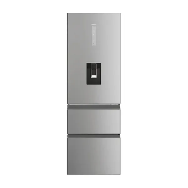 Haier HTW5618DWMG 2D 60 Series 5 Fridge Freezer - Inox - 357L_main