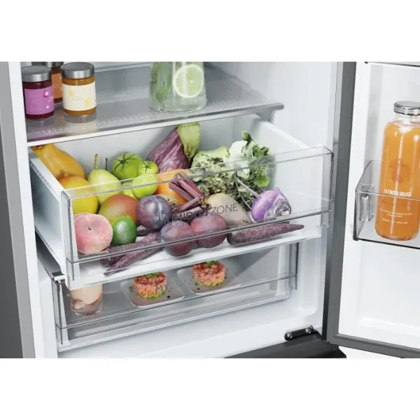 Haier HTW5618DWMG 2D 60 Series 5 Fridge Freezer - Inox - 357L_interior