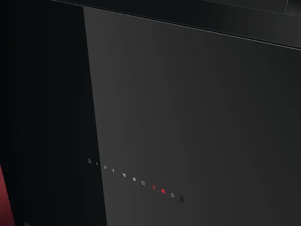 AEG GV77D91SB 7000 SilenceTech Wall Mounted Cooker Hood Black_Control Panel Detail