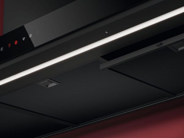 AEG GB87D91CB 8000 AuroraTech Wall Mounted Cooker Hood Black_Under View