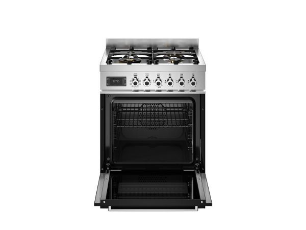 Bertazzoni PRO64L1ENET2 Professional 60cm Single Dual Fuel Cooker in Black
